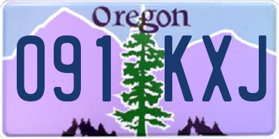 OR license plate 091KXJ