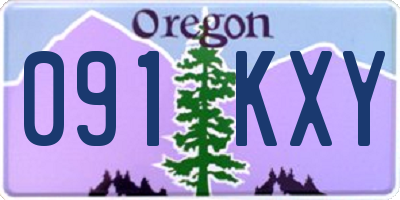 OR license plate 091KXY