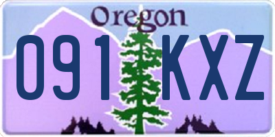 OR license plate 091KXZ