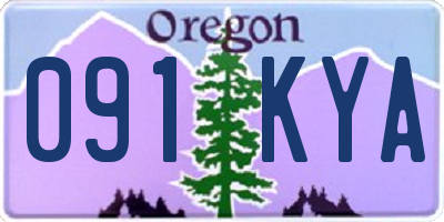 OR license plate 091KYA