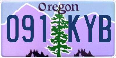 OR license plate 091KYB