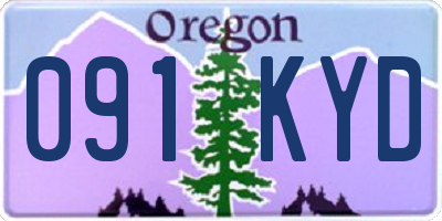 OR license plate 091KYD