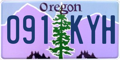 OR license plate 091KYH