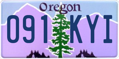 OR license plate 091KYI