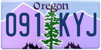 OR license plate 091KYJ