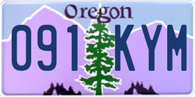 OR license plate 091KYM