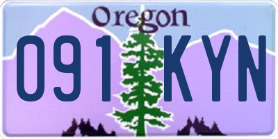 OR license plate 091KYN