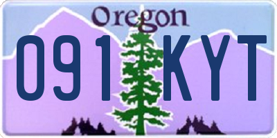 OR license plate 091KYT