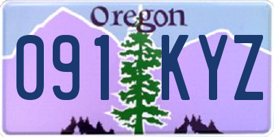 OR license plate 091KYZ
