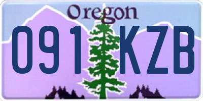 OR license plate 091KZB