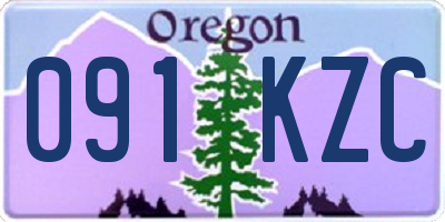 OR license plate 091KZC