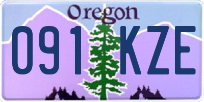 OR license plate 091KZE