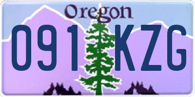 OR license plate 091KZG