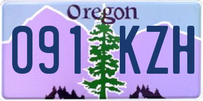 OR license plate 091KZH