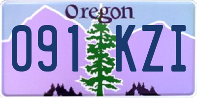 OR license plate 091KZI