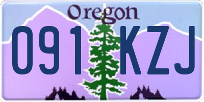 OR license plate 091KZJ