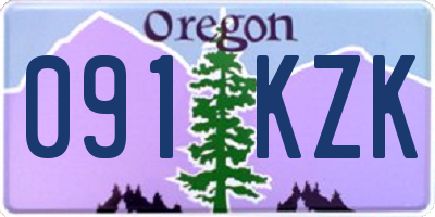 OR license plate 091KZK