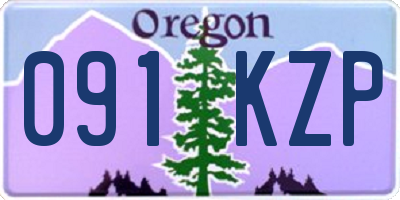 OR license plate 091KZP