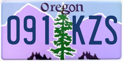 OR license plate 091KZS