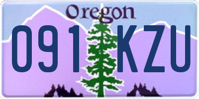OR license plate 091KZU