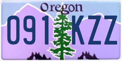 OR license plate 091KZZ