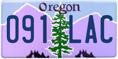 OR license plate 091LAC