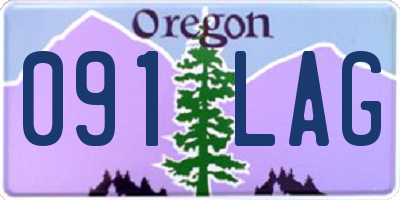 OR license plate 091LAG