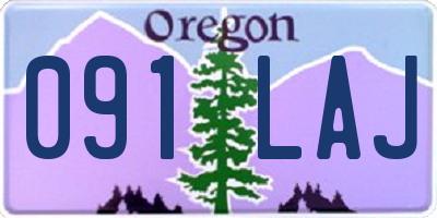 OR license plate 091LAJ
