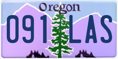OR license plate 091LAS