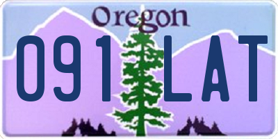 OR license plate 091LAT