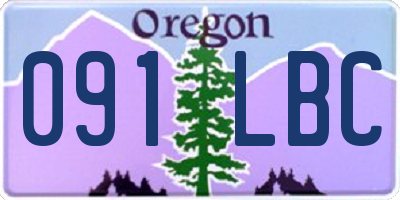 OR license plate 091LBC