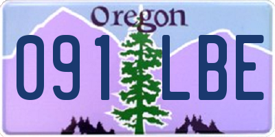 OR license plate 091LBE
