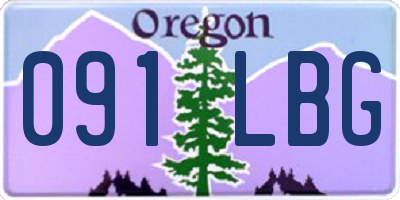 OR license plate 091LBG