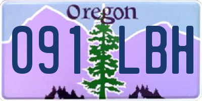 OR license plate 091LBH