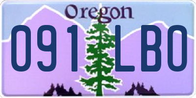 OR license plate 091LBO
