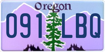 OR license plate 091LBQ
