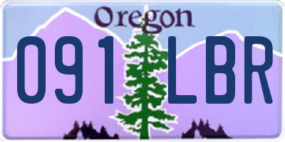 OR license plate 091LBR