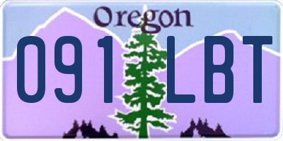 OR license plate 091LBT