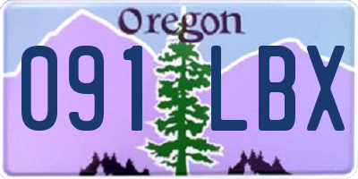 OR license plate 091LBX