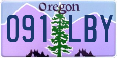 OR license plate 091LBY