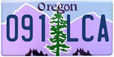 OR license plate 091LCA