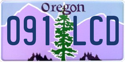 OR license plate 091LCD