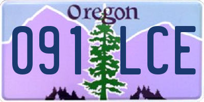 OR license plate 091LCE