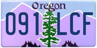 OR license plate 091LCF