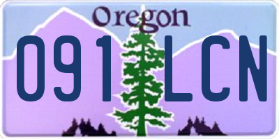 OR license plate 091LCN