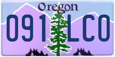 OR license plate 091LCO