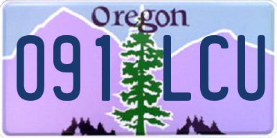 OR license plate 091LCU