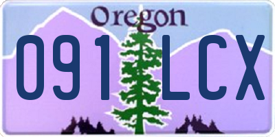 OR license plate 091LCX
