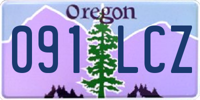 OR license plate 091LCZ
