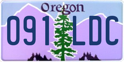 OR license plate 091LDC